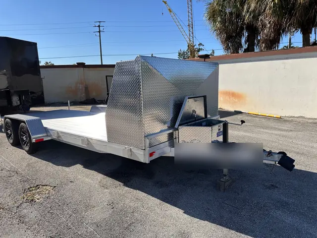 20 ft aluminum open car hauler trailer for rent in Miami, FL
