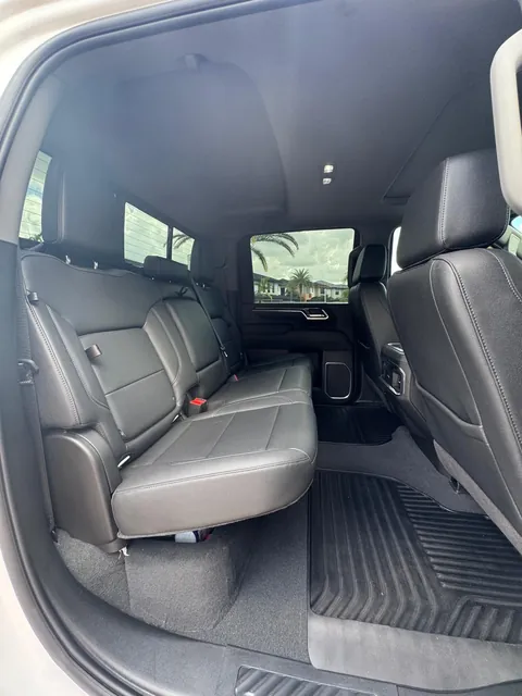 Silverado crew cab rear bench seat with all-weather floor liners